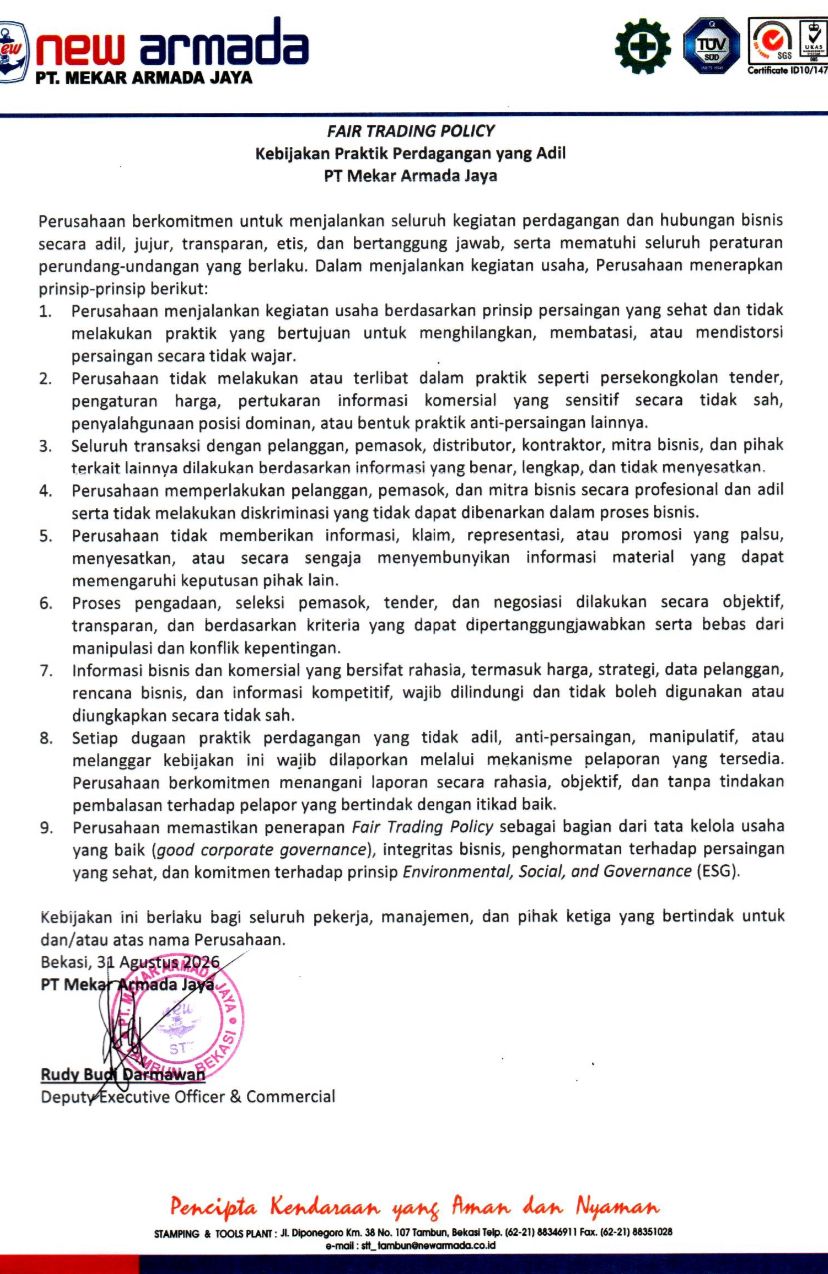 Fair Training Policy